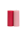 cherry + blush | escc sml pillar candle | soy-blend unscented candles - porter green | style + sustainability