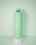 gerbera + leaf | driss | insulated stainless steel water bottle - porter green | style + sustainability