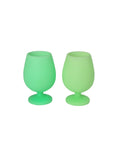 gerbera + leaf | stemm | unbreakable silicone wine glasses | porter green, silicone wine glasses, unbreakable wine glasses, coloured wine glasses, picnic wine glasses, outdoor wine glasses
