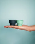 Mist + Ink | Flipp Sml | Silicone Unbreakable Candle Holder Set - porter green | style + sustainability