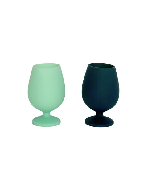 mist + ink | stemm | unbreakable silicone wine glasses | porter green, silicone wine glasses, unbreakable wine glasses, coloured wine glasses, picnic wine glasses, outdoor wine glasses