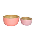 peach + petal | bebb | biodegradable bamboo bowls | porter green, bamboo bowls, serving bowls. wooden serving bowls, serving bowl set, salad serving bowl
