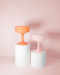 peach + petal | mecc | unbreakable silicone cocktail coupes | porter green, coupe cocktail glass, coupe glass, coloured cocktail glasses, unbreakable cocktail glasses, cocktail glasses australia
