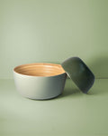sage + olive | bebb | biodegradable bamboo bowls | porter green, bamboo bowls, serving bowls. wooden serving bowls, serving bowl set, salad serving bowl
