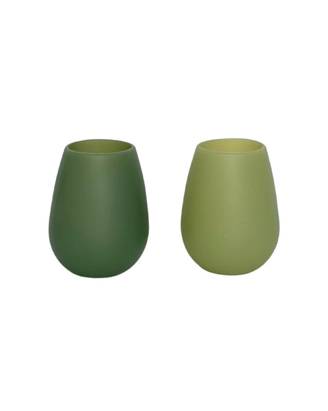 sage + olive | fegg | silicone unbreakable glasses | porter green, picnic cups, outdoor glasses, unbreakable glasses, tumbler australia, silicone cups