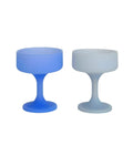sky + kingfisher | mecc | unbreakable silicone cocktail coupes | porter green, coupe cocktail glass, coupe glass, coloured cocktail glasses, unbreakable cocktail glasses, cocktail glasses australia