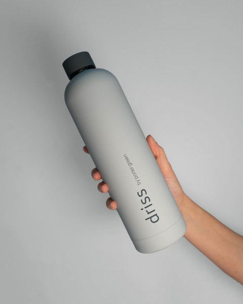 smoke + storm | driss | insulated stainless steel bottle | porter green, 1l water bottle, insulated stainless steel water bottle, thermos water bottle, 1l drink bottle, insulated wine bottle