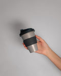 smoke + storm | urbb | biodegradable bamboo coffee cup - porter green | style + sustainability, biodegradable coffee cups. bamboo coffee cup, reusable coffee cup australia, 12oz coffee cup, leak proof coffee cup