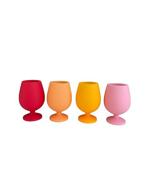 spring | stemm | silicone unbreakable wine glasses - porter green | style + sustainability