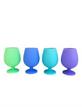 summer | stemm | silicone unbreakable wine glasses - porter green | style + sustainability