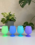 summer | stemm | silicone unbreakable wine glasses - porter green | style + sustainability