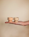 Wheat + Oat | Flipp Sml | Silicone Unbreakable Candle Holder Set - porter green | style + sustainability